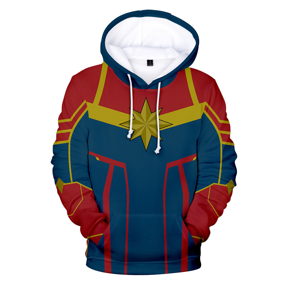 Captain Marvel Hoodie - Carol Danvers Pullover Hoodie CSOS904 - cosplaysos