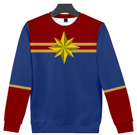 Captain Marvel Sweatshirt - Carol Danvers Sweatshirt CSOS916 - cosplaysos