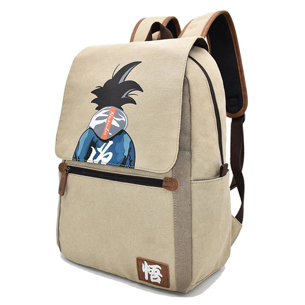 Japanese Anime School Backpack - Naruto Bookbag One Piece Shoulders Bag Dragon Balls Rucksack Daypack