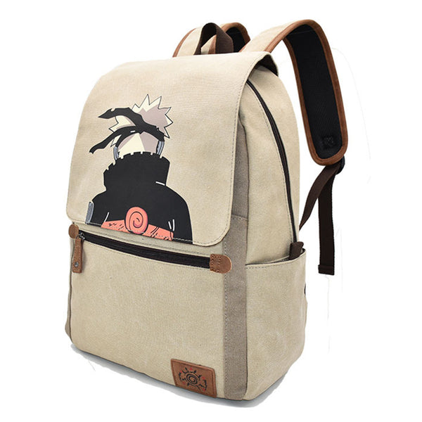 Japanese Anime School Backpack - Naruto Bookbag One Piece Shoulders Bag Dragon Balls Rucksack Daypack