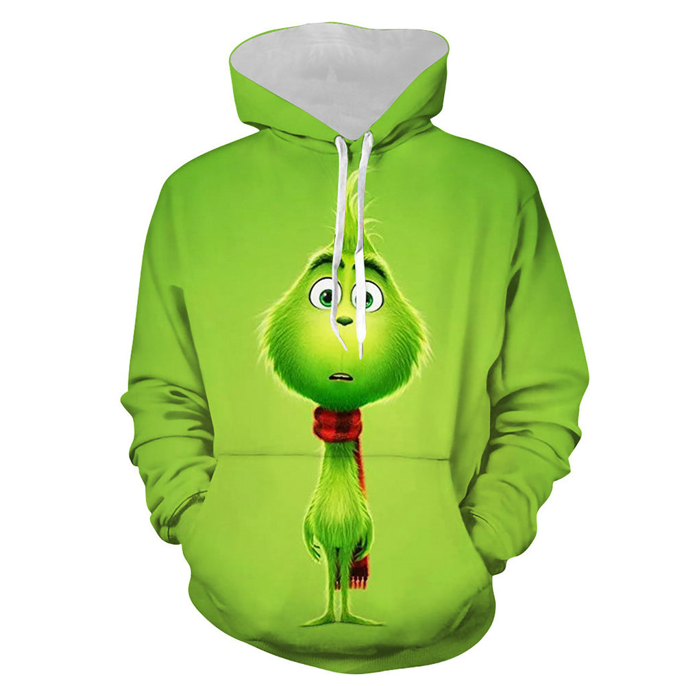 Grinch Hoodie - The Grinch Pullover Hooded Sweatshirt CSSG002 - cosplaysos