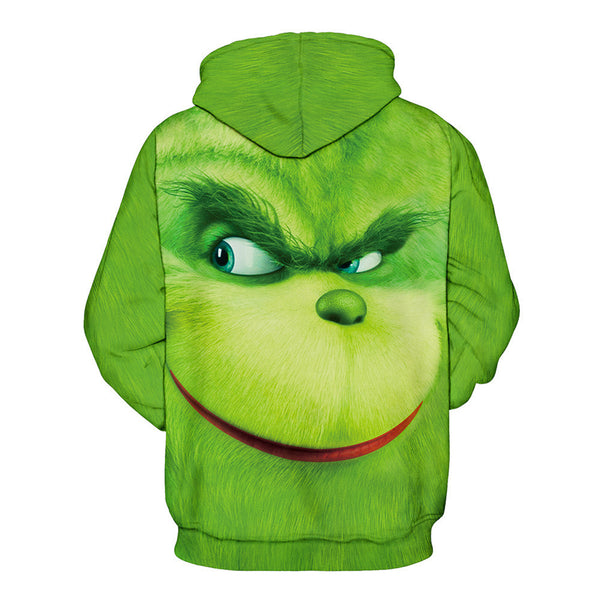 Grinch Hoodie - The Grinch Pullover Hooded Sweatshirt CSSG003 - cosplaysos