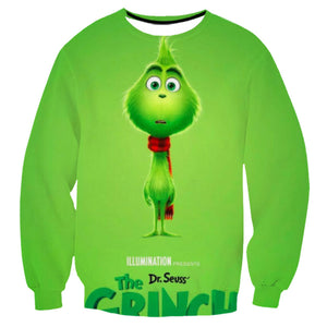 Grinch Sweatshirt - The Grinch Pullover Sweater CSSG007 - cosplaysos