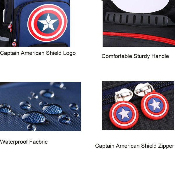 Superhero Captain America School Backpack CSSO118 - cosplaysos
