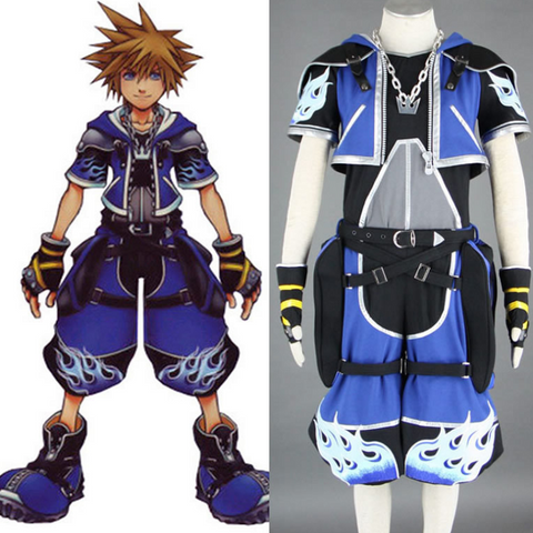 Kingdom Hearts Sora Cosplay Costume COT006 - cosplaysos