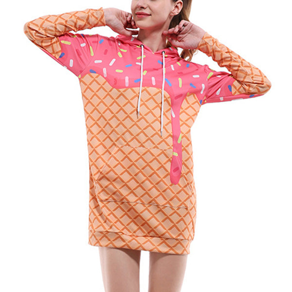 Doughnut Hoodie Dress - cosplaysos