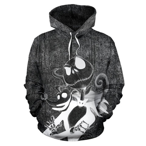 Sweat à Capuche The Nightmare Before Christmas – Jack Skellington Graves – Licencié Disney – Coupe Classique 241g