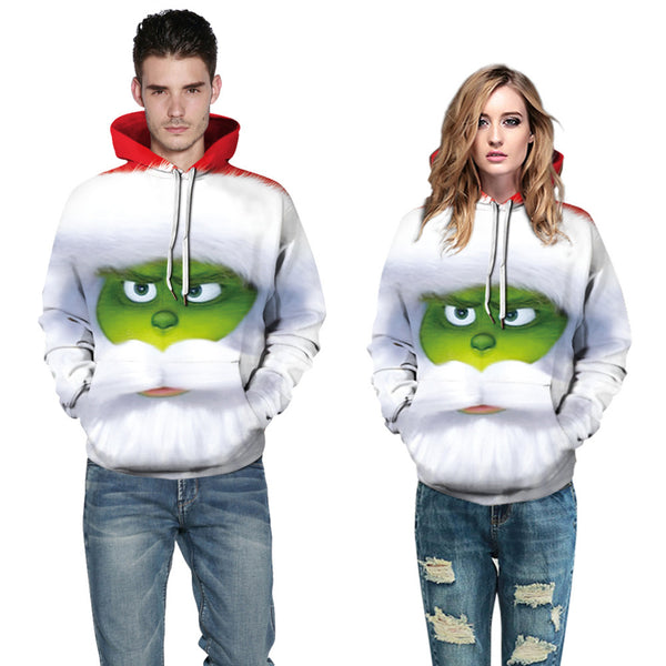 Grinch Hoodie - The Grinch Pullover Hooded Sweatshirt CSSG009 - cosplaysos