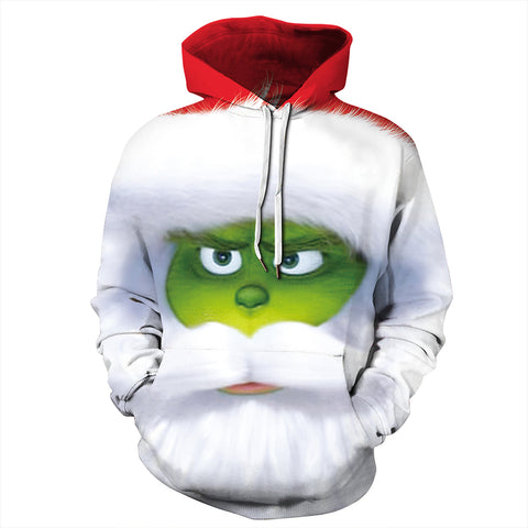 Grinch Hoodie - The Grinch Pullover Hooded Sweatshirt CSSG009 - cosplaysos