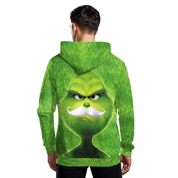 Grinch Hoodie - The Grinch Pullover Hooded Sweatshirt CSSG014 - cosplaysos