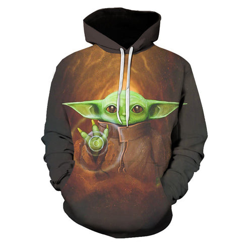 Star Wars The Mandalorian 3D Print Hoodie | Cosplay Pullover Sweater For Men | Long Sleeve With Pockets