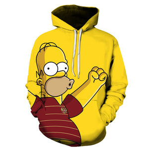 The Simpsons Hoodie - Homer J. Simpson Pullover Hoodie CSSG083 - cosplaysos