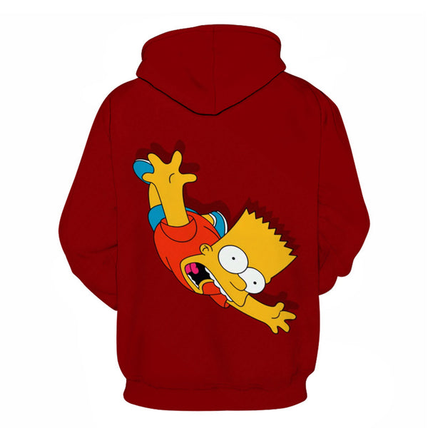 The Simpsons Hoodie - Bart Simpson Pullover Hoodie CSSG084 - cosplaysos