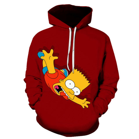 The Simpsons Hoodie - Bart Simpson Pullover Hoodie CSSG084 - cosplaysos