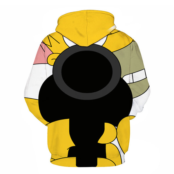 The Simpsons Hoodie - Cartoon Simpson Pullover Hoodie CSSG085 - cosplaysos