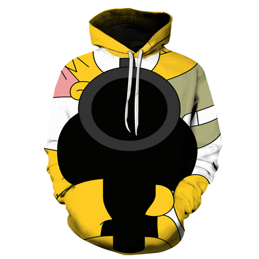 The Simpsons Hoodie - Cartoon Simpson Pullover Hoodie CSSG085 - cosplaysos