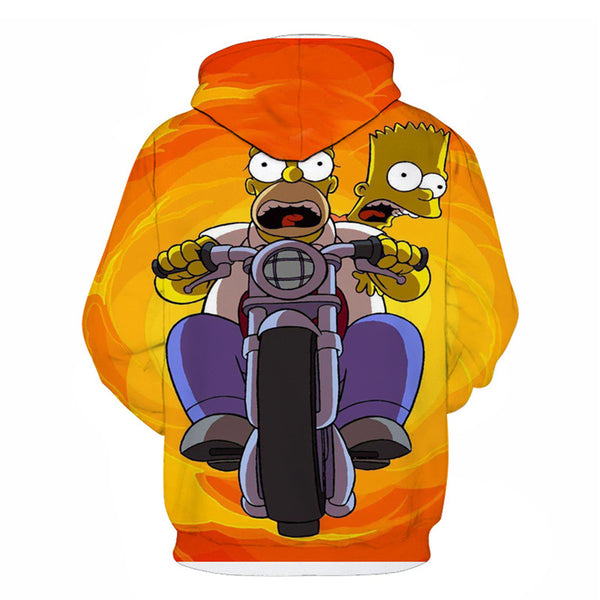 The Simpsons Hoodie - Homer J. Simpson Pullover Hoodie CSSG086 - cosplaysos