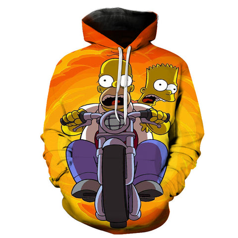 The Simpsons Hoodie - Homer J. Simpson Pullover Hoodie CSSG086 - cosplaysos