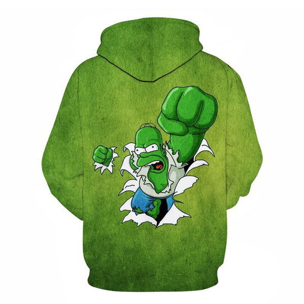 The Simpsons Hoodie - Homer J. Simpson Pullover Hoodie CSSG087 - cosplaysos