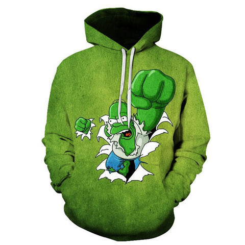 The Simpsons Hoodie - Homer J. Simpson Pullover Hoodie CSSG087 - cosplaysos