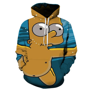 The Simpsons Hoodie - Bart Simpson Pullover Hoodie CSSG092 - cosplaysos