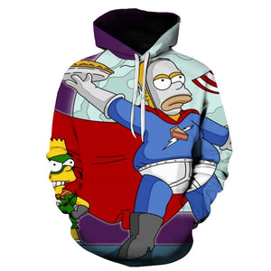 The Simpsons Hoodie - Homer J Simpson Pullover Hoodie CSSG093 - cosplaysos