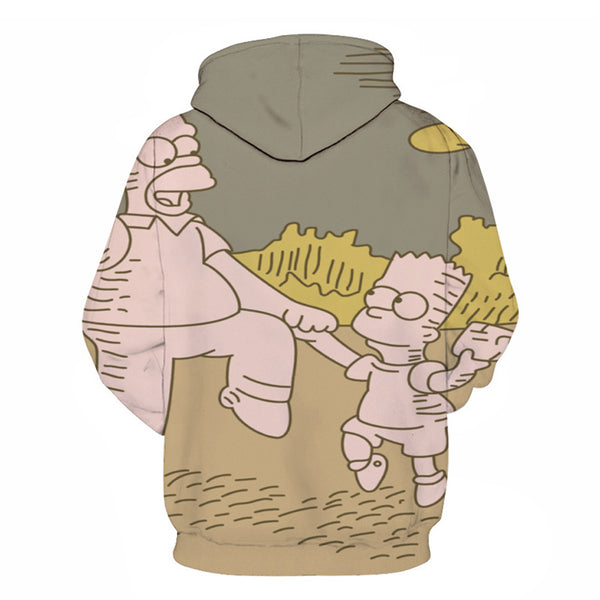 The Simpsons Hoodie - Cartoon Simpson Pullover Hoodie CSSG094 - cosplaysos