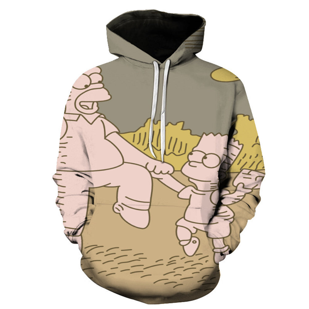 The Simpsons Hoodie - Cartoon Simpson Pullover Hoodie CSSG094 - cosplaysos