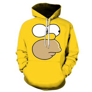 The Simpsons Hoodie - Cartoon Simpson Pullover Hoodie CSSG096 - cosplaysos