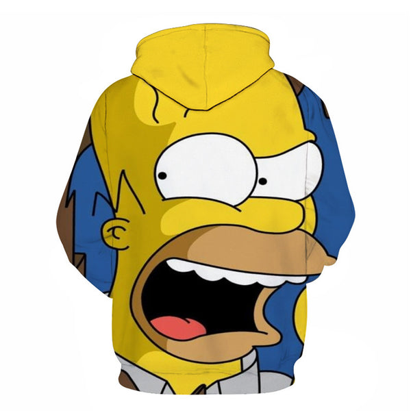The Simpsons Hoodie - Homer J Simpson Pullover Hoodie CSSG097 - cosplaysos