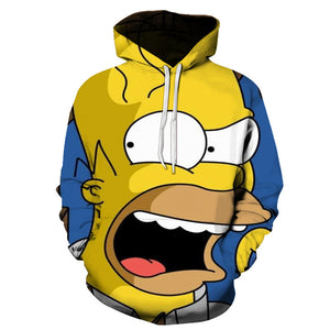 The Simpsons Hoodie - Homer J Simpson Pullover Hoodie CSSG097 - cosplaysos