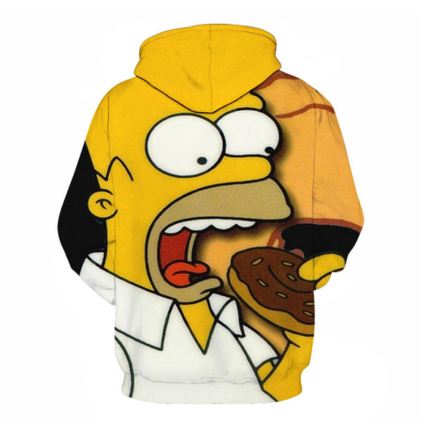 The Simpsons Hoodie - Homer J Simpson Pullover Hoodie CSSG098 - cosplaysos