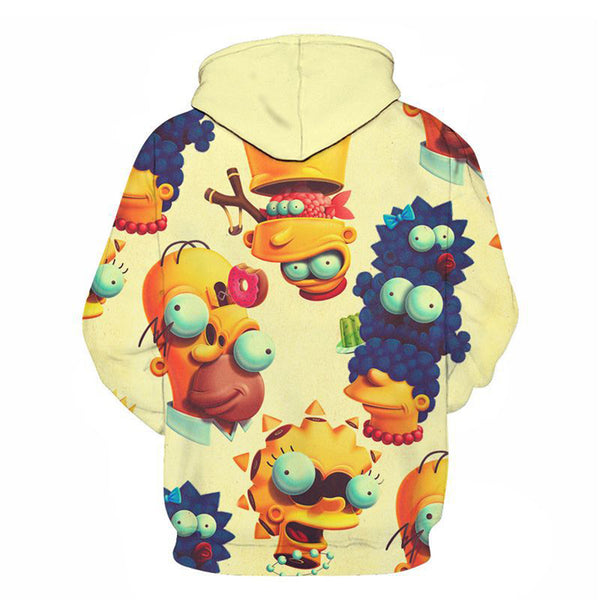 The Simpsons Hoodie - Cartoon Simpson Pullover Hoodie CSSG099 - cosplaysos