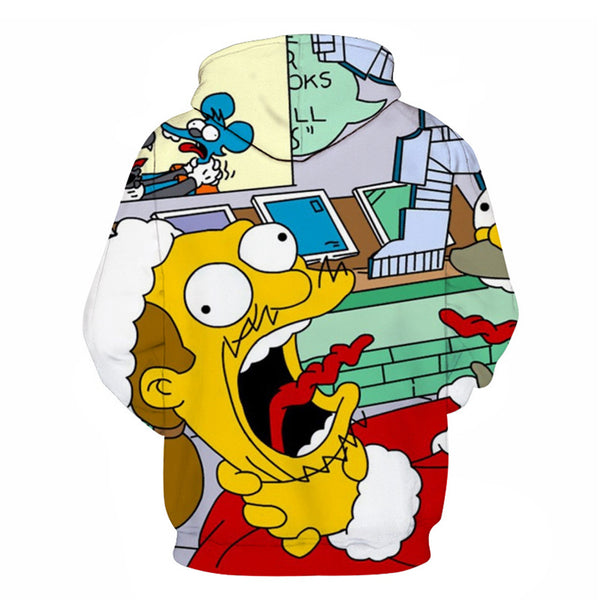The Simpsons Hoodie - Cartoon Simpson Pullover Hoodie CSSG100 - cosplaysos