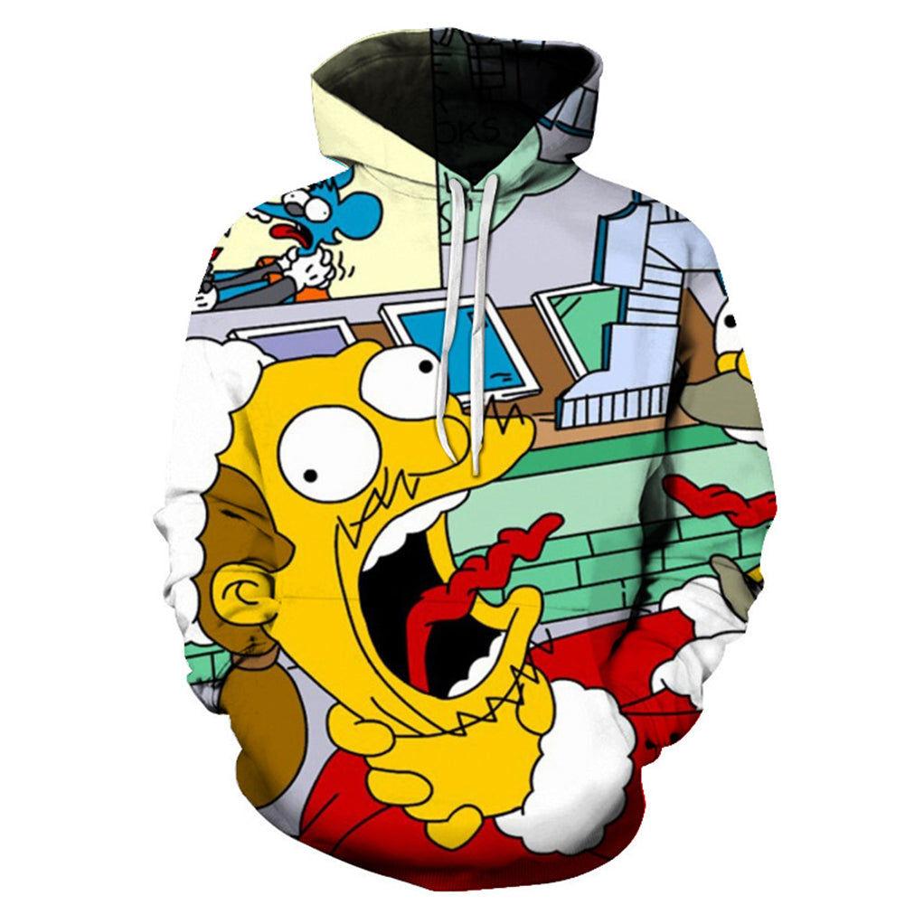 The Simpsons Hoodie - Cartoon Simpson Pullover Hoodie CSSG100 - cosplaysos