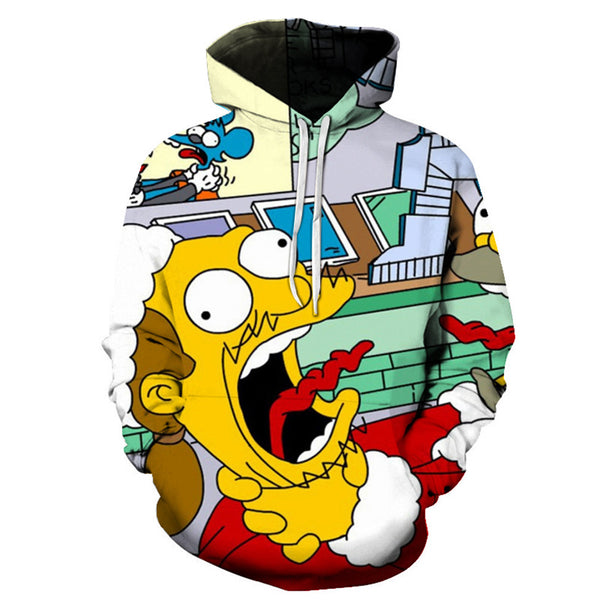 The Simpsons Hoodie - Cartoon Simpson Pullover Hoodie CSSG100 - cosplaysos