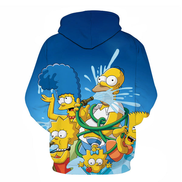 The Simpsons Hoodie - Cartoon Simpson Pullover Hoodie CSSG101 - cosplaysos