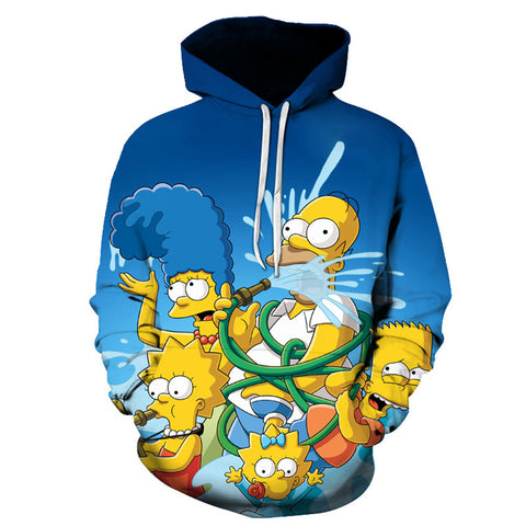 3D 3D | Sweatshirt Print | Simpsons Hoodie Hoodie – cosplaysos | Pullover Hoodie