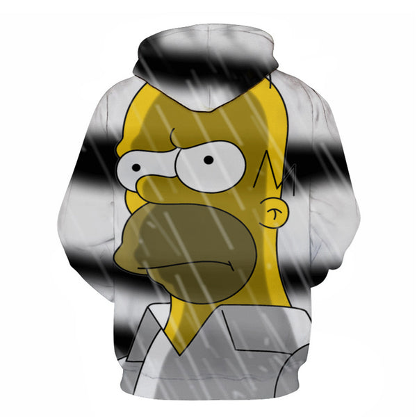 The Simpsons Hoodie - Homer J Simpson Pullover Hoodie CSSG105 - cosplaysos