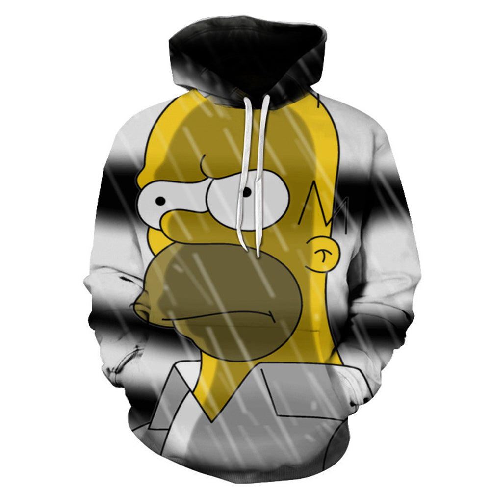 The Simpsons Hoodie - Homer J Simpson Pullover Hoodie CSSG105 - cosplaysos