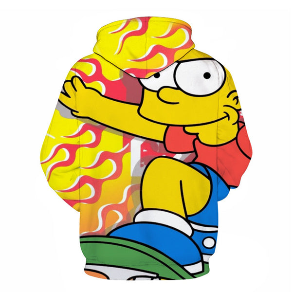 The Simpsons Hoodie - Bart Simpson Pullover Hoodie CSSG108 - cosplaysos