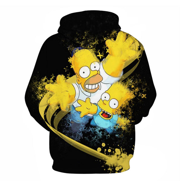 The Simpsons Hoodie - Homer J. Simpson Pullover Hoodie CSSG110 - cosplaysos