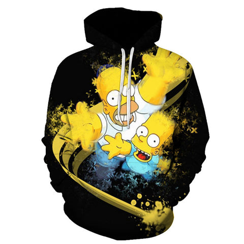 The Simpsons Hoodie - Homer J. Simpson Pullover Hoodie CSSG110 - cosplaysos