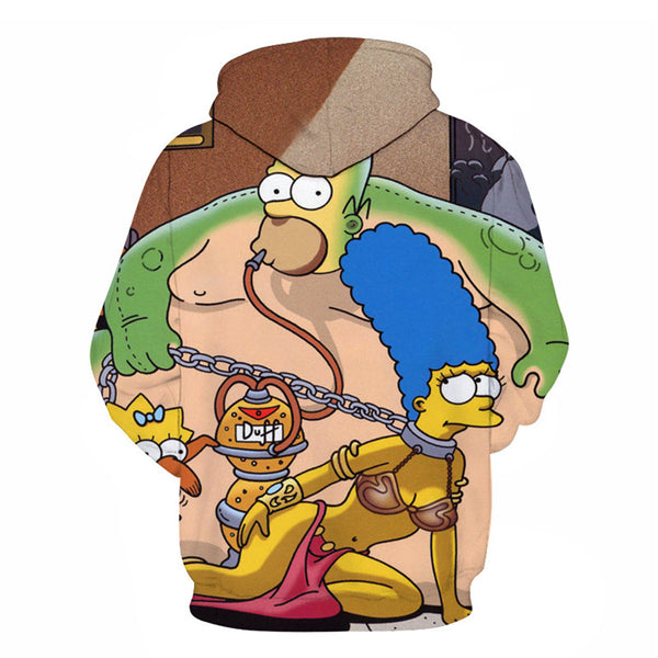 The Simpsons Hoodie - Homer J. Simpson Pullover Hoodie CSSG111 - cosplaysos