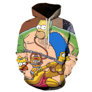 The Simpsons Hoodie - Homer J. Simpson Pullover Hoodie CSSG111 - cosplaysos