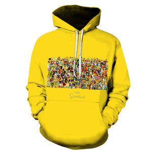 The Simpsons Hoodie - Cartoon Simpson Pullover Hoodie CSSG113 - cosplaysos