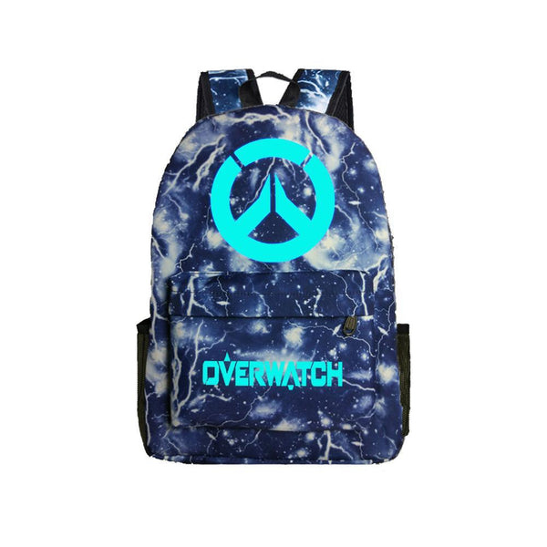 Game Overwatch 17" Canvas Luminous Bag Backpack CSSO130 - cosplaysos