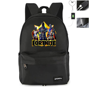 Game Fortnite Printing USB Student Backpack CSSO087 - cosplaysos
