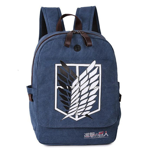 Anime Comics Attack On Titan Canvas Backpack CSSO116 - cosplaysos