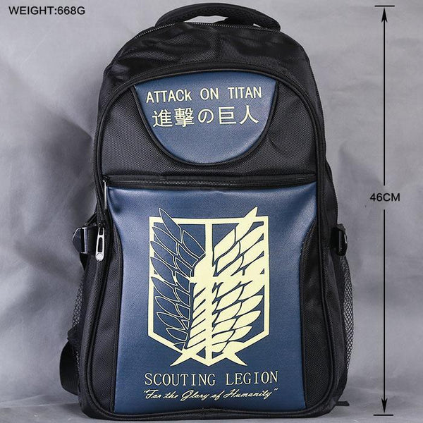 Anime Comics Attack On Titan Teens Backpack CSSO119 - cosplaysos
